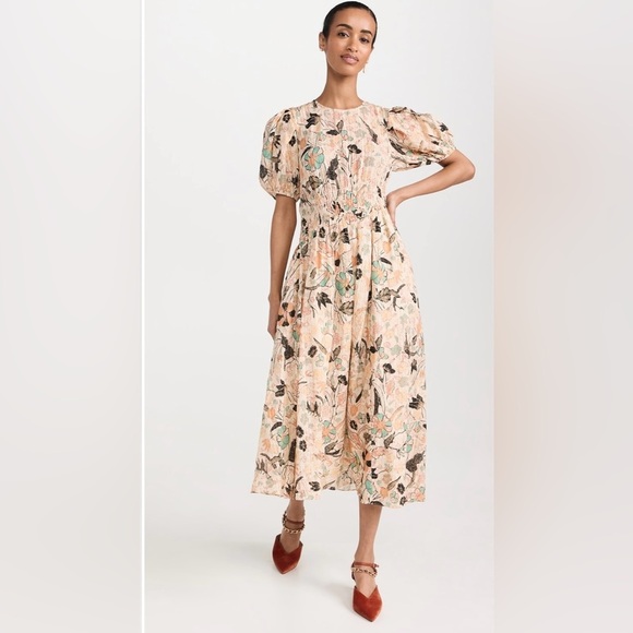 🌼Host Pick🌼 Ulla Johnson Eden Dress in Pearl Flora maxi dress - Picture 9 of 10